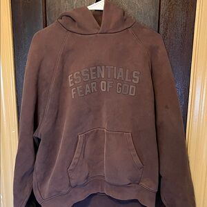 Fear of God Essentials Chocolate Brown Hoodie